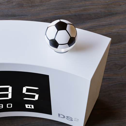 Bouton Snooze pour réveils de type DS-2, motif football